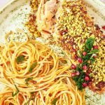 Saumon mariné en croûte de pistache