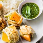 Roulés de sole au melon et au pesto