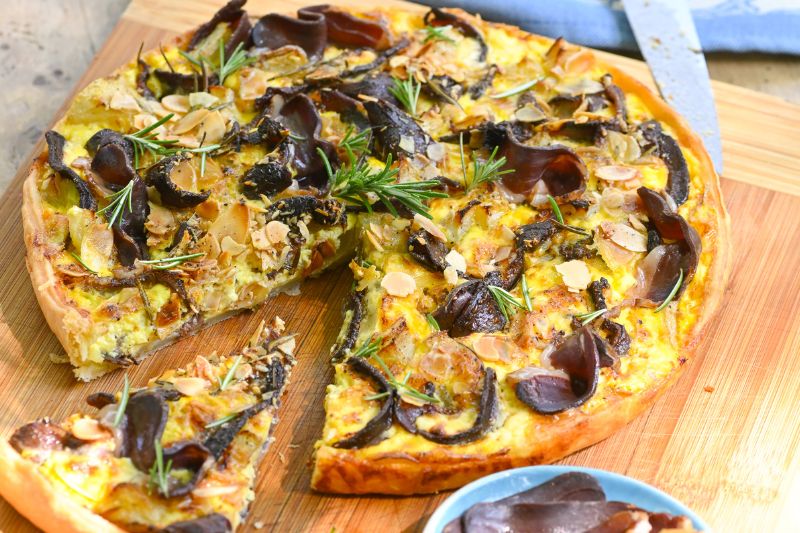Tarte au magret fumé