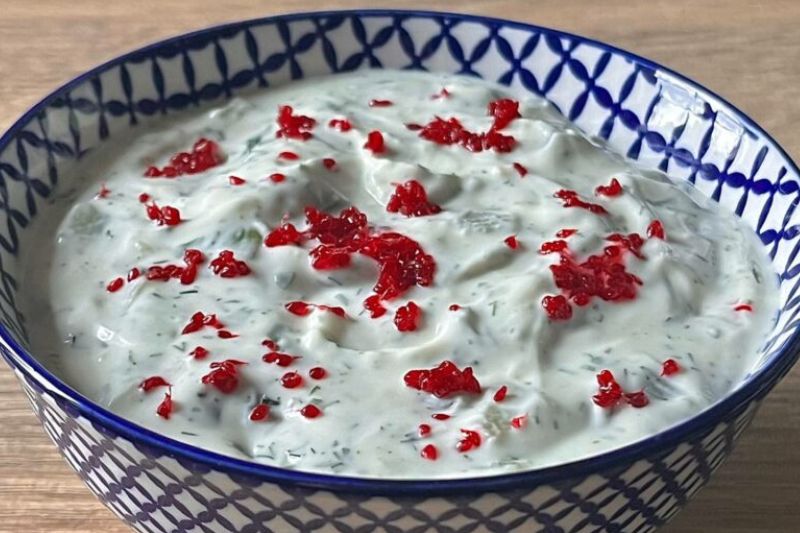 Tzatziki au citron caviar
