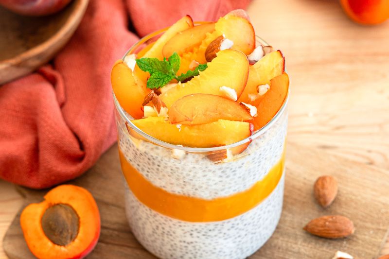 Verrines fruitées aux graines de chia