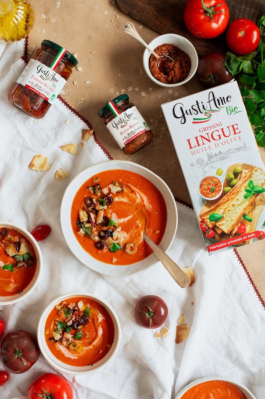 recette de Velouté à la tomate et à la patate douce