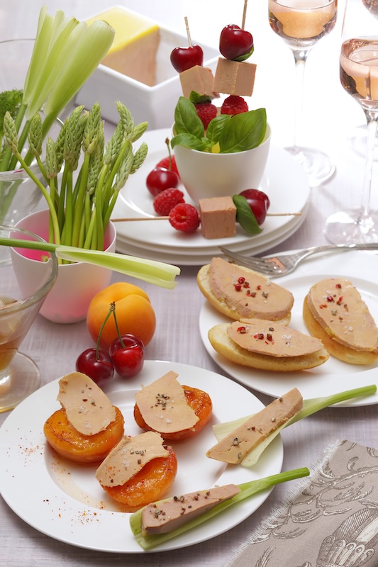 recette Abricots rôtis au foie gras