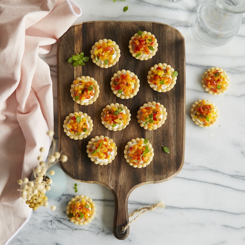 recette de Mini-tartelettes aux poivrons