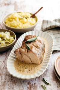 recette de Rôti de veau mijoté au vin
