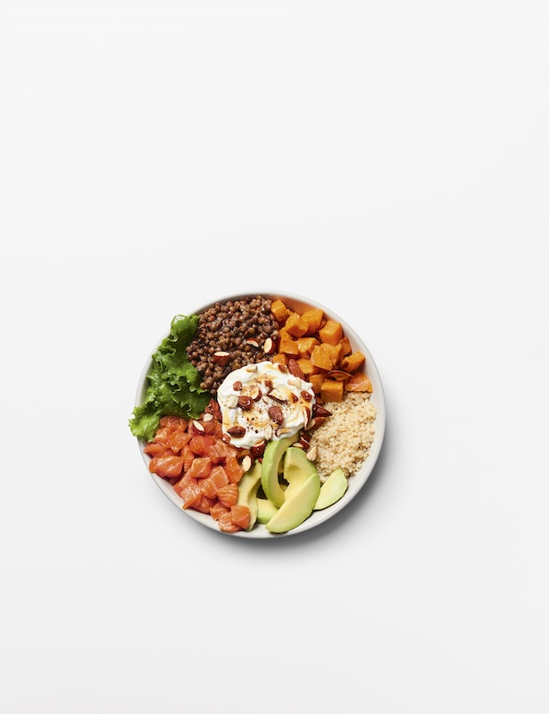 recette de Poke bowl au saumon et aux lentilles