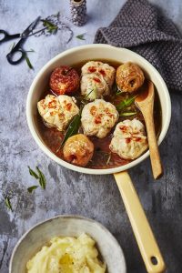 recette de Paupiettes de lapin mijotées aux pommes