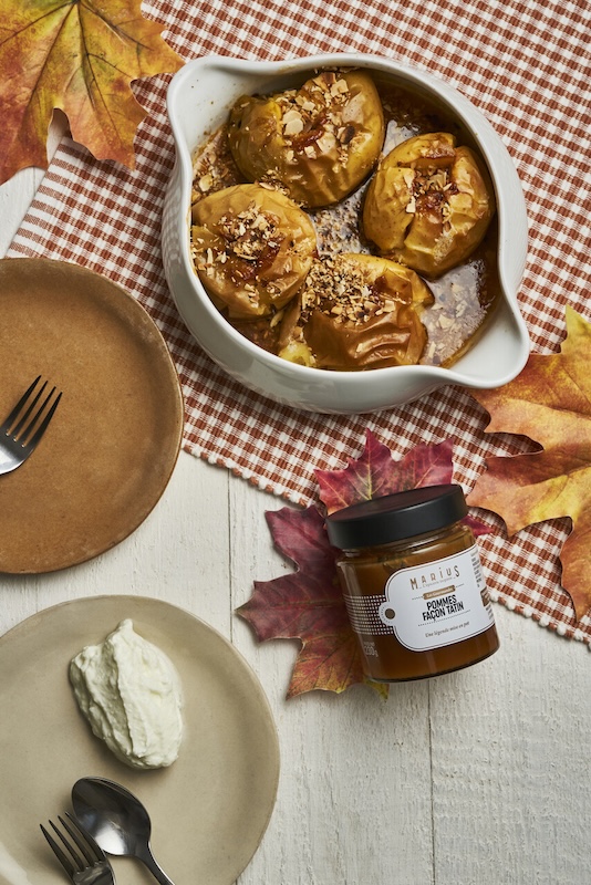 recette de Pommes au four façon tatin