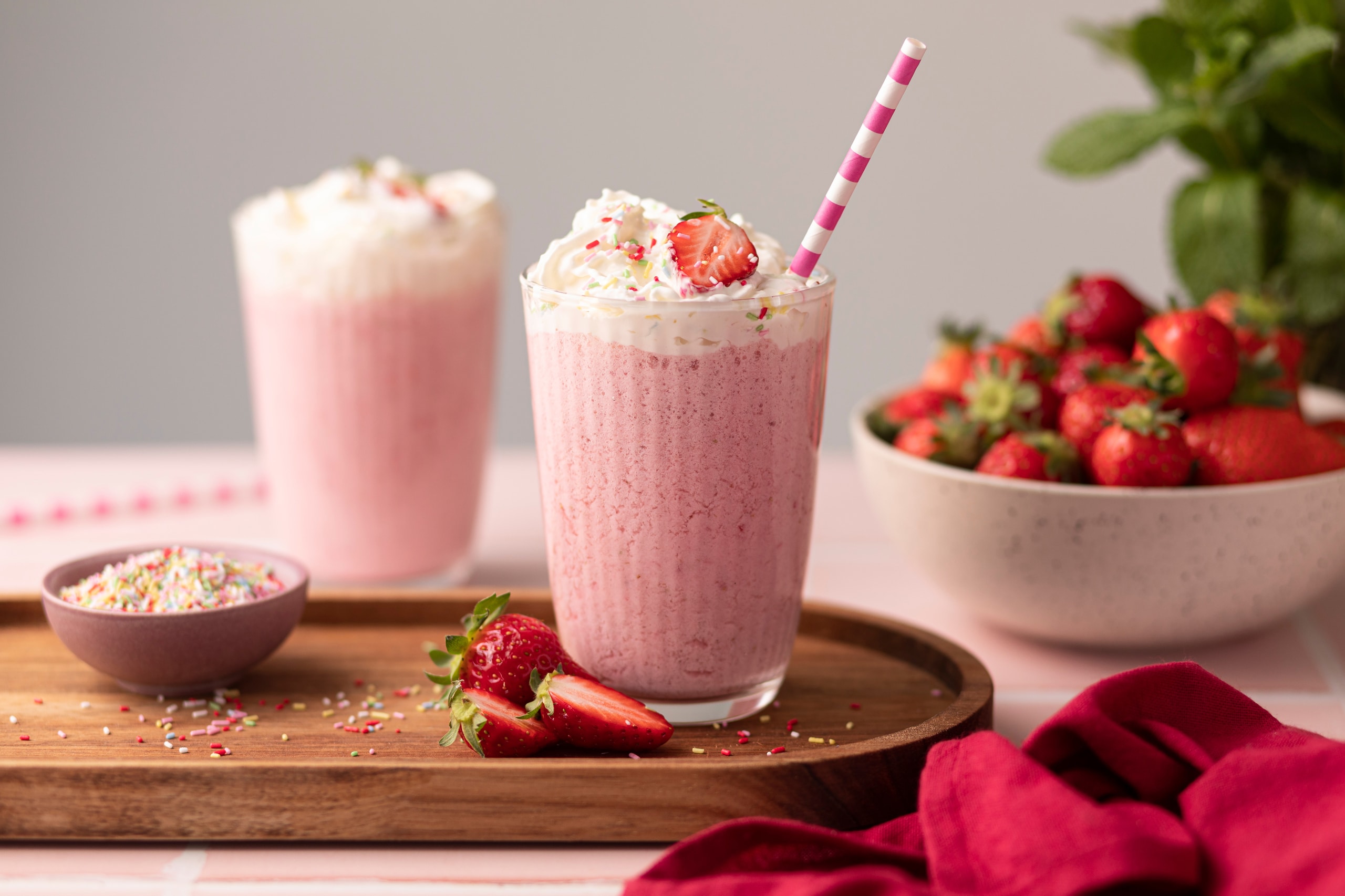 Milkshake à la fraise