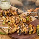 Brochettes de champignons sauce Ponzu