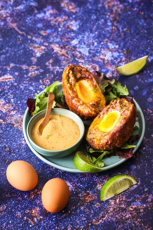 recette de Scotch eggs à l’asiatique