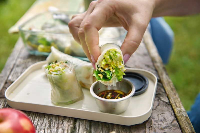recette de Rouleaux de printemps aux pleurotes