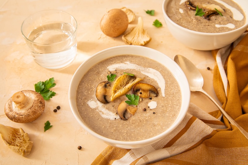 recette de Velouté de champignons à la Floraline