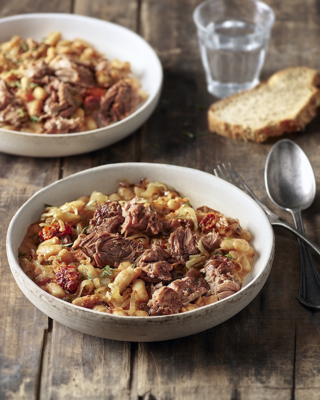 recette Araignée de boeuf et haricots crémeux