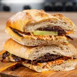 Banh mi à l’effiloché de boeuf