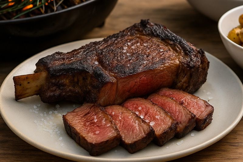 Côte de boeuf fumée