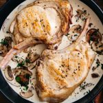 Côte de veau aux champignons