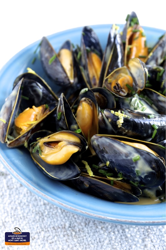 recette de Moules de bouchot en crème légère
