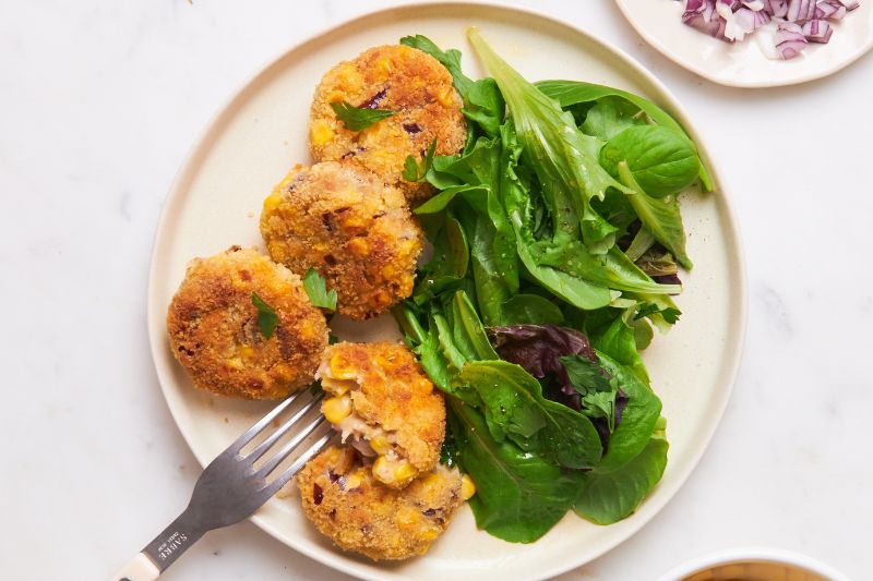 Croquettes thon, maïs
