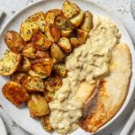 Filet de lieu et fondue de poireau