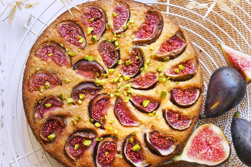 Gâteau aux flocons d’avoine et figues
