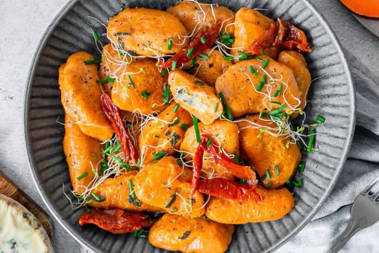 Gnocchis de patate douce farcis