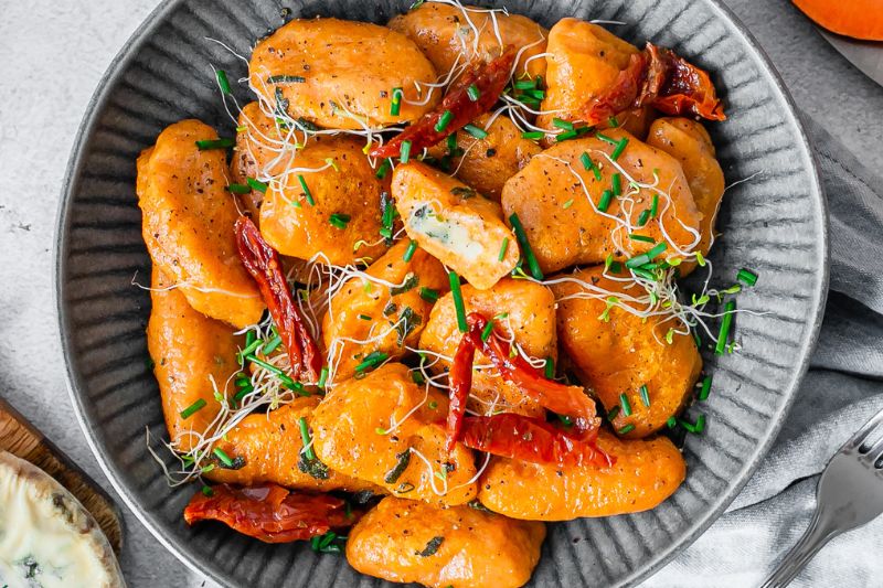 Gnocchis de patate douce farcis
