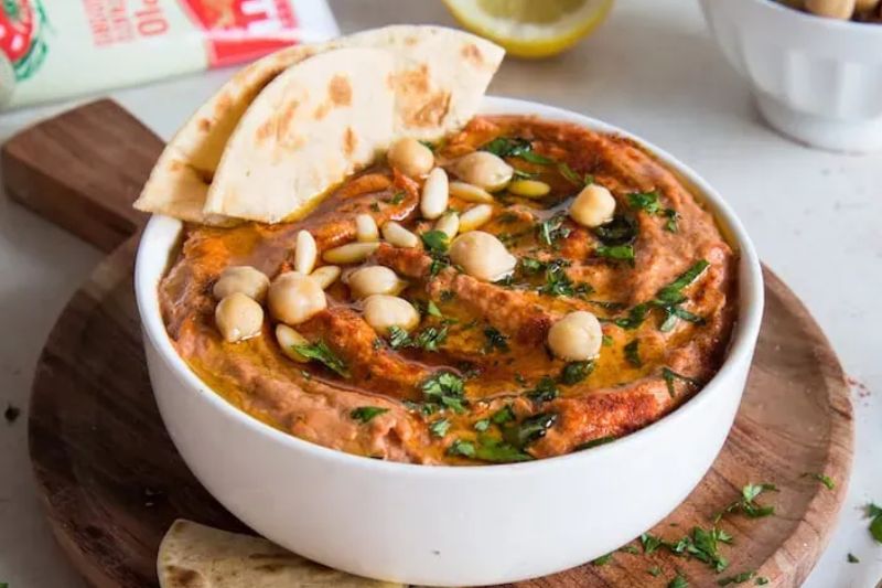 Houmous au double concentré de tomates