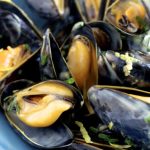 Moules de bouchot en crème légère
