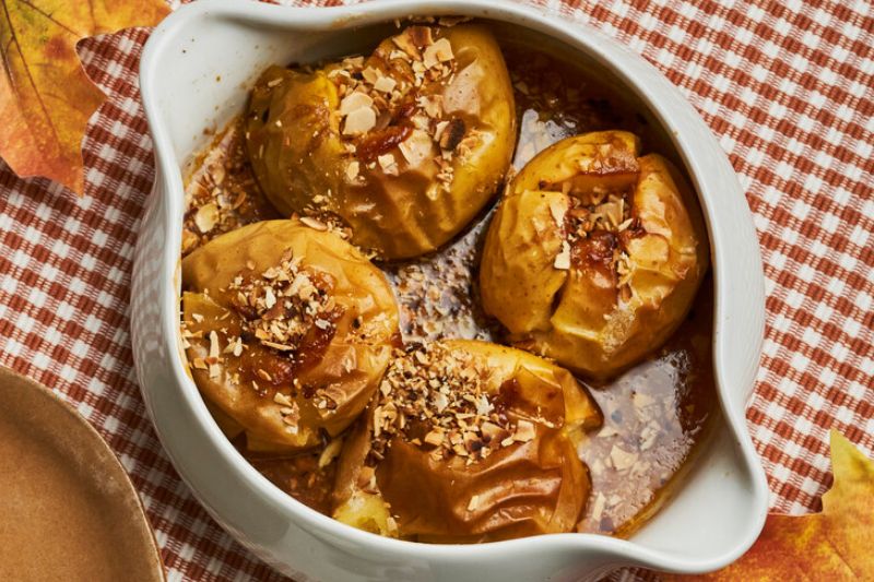 Pommes au four façon tatin