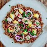Salade de lentilles aux maquereaux
