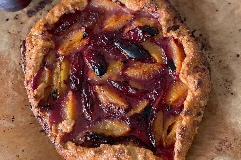 Tarte rustique à la prune