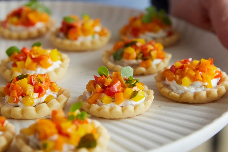 Mini-tartelettes aux poivrons
