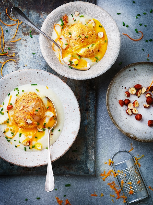 recette Oeufs panés et chou-fleur