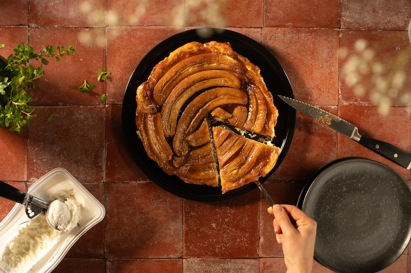 Tatin à la banane et à la sauce soja