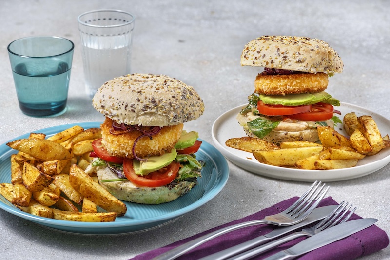 recette de Burger à la mozzarella panée