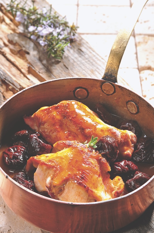 recette de Fricassée de lapin aux pruneaux