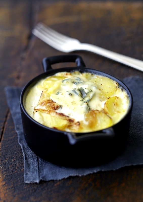 recette de Gratin de rattes au Bresse Bleu