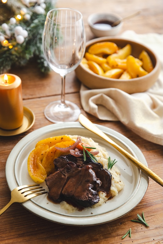 recette de Jarret de boeuf braisé au vin