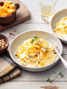 recette de Linguines à la crème de courge