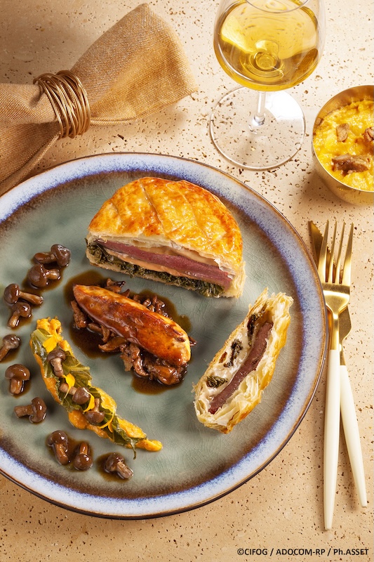 recette de Galette au foie gras magret