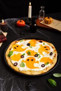 recette de Pizza fantôme à la Mimolette