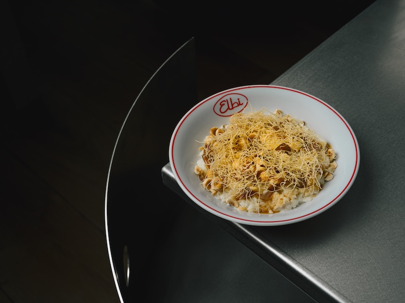 Riz au lait kunefe, caramel à la dukkazette et dattes
