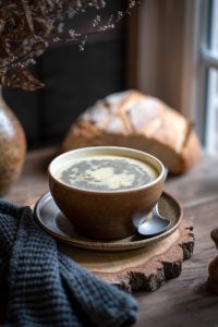 recette de Velouté d’automne au sésame noir
