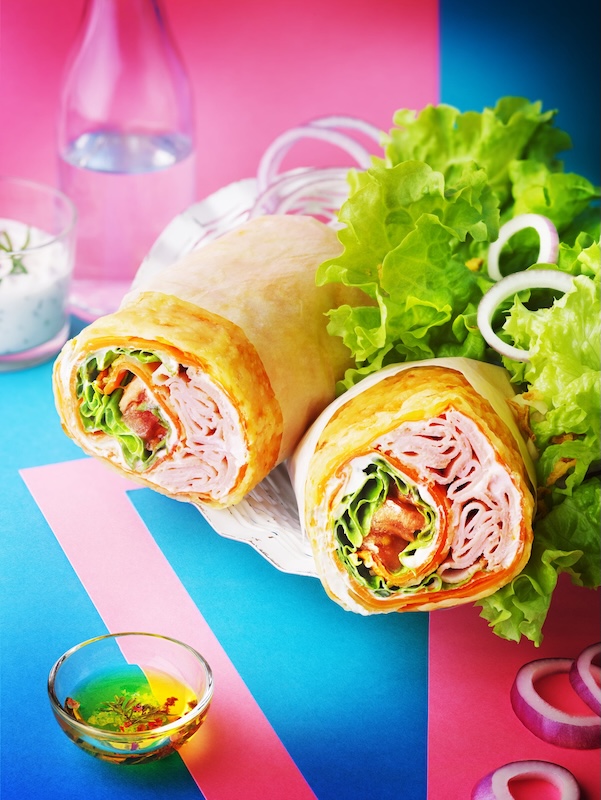 recette de Wraps de carottes aux crudités
