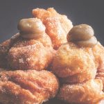 Beignets de banane et crémeux à la vanille