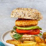 Burger à la mozzarella panée