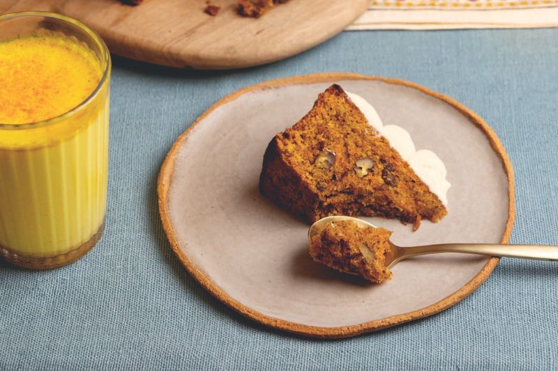 Carrot cake au masala chai