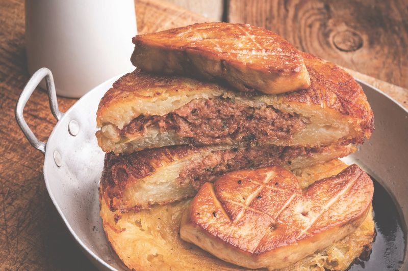 Galette de pomme de terre au canard