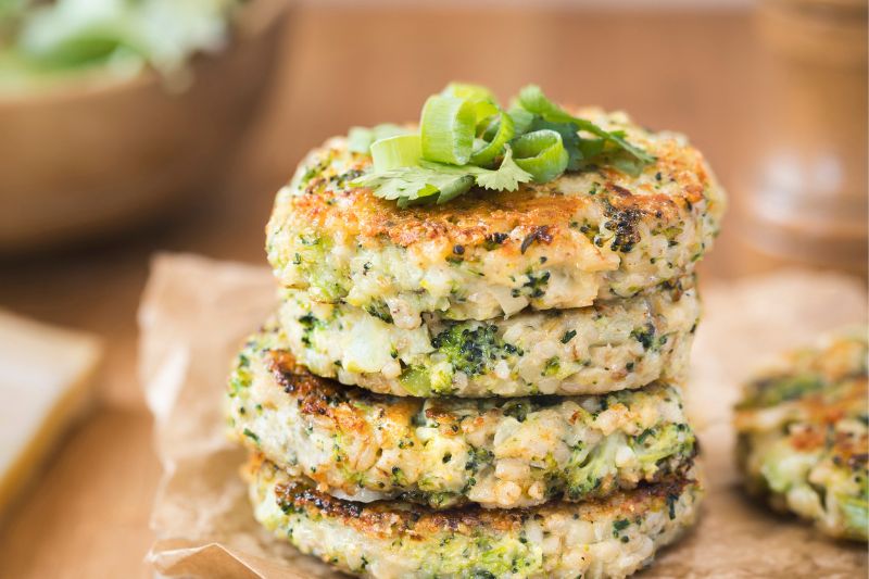 Galettes de boulgour et brocoli